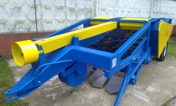 Высокая скорость уборки! Копалка выкапывает клубни из двух рядков одновременно