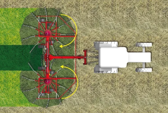 Грабли-валкообразователи Enoduo 610